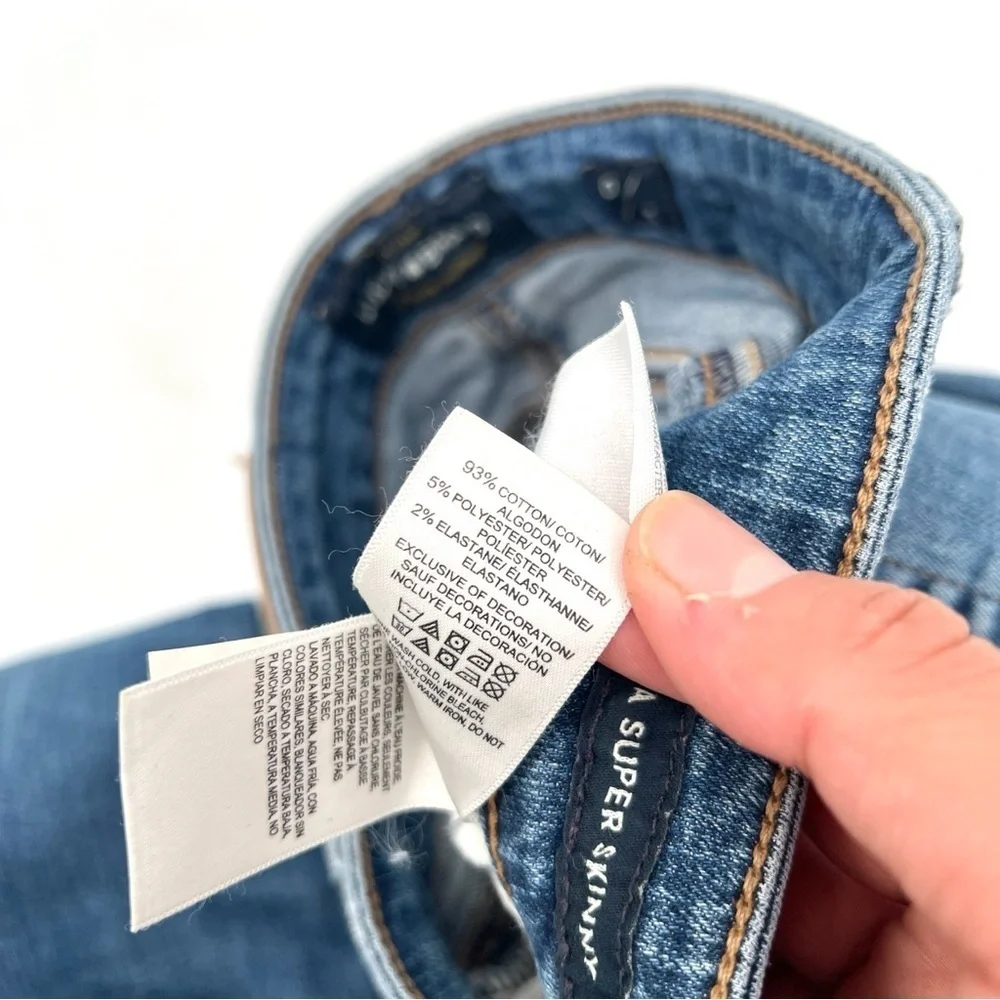 LUCKY BRAND Woman's Medium Wash Ava Super Skinny Jeans Size 0